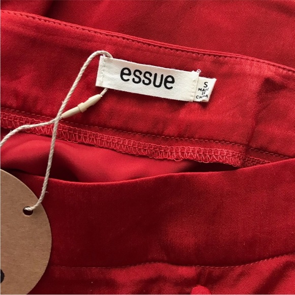 Rust Satin Ruffle Skirt - Picture 10 of 10